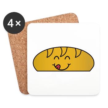 loaf - Coasters (set of 4) - white - Front