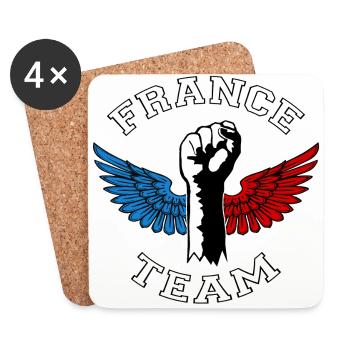 Team france design - Coasters (set of 4) - white - Front