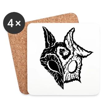 Kindred LoL (gift idea) - Coasters (set of 4) - white - Front