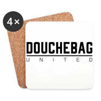 DOUCHEBAG UNITED - Coasters (set of 4) - white - Front