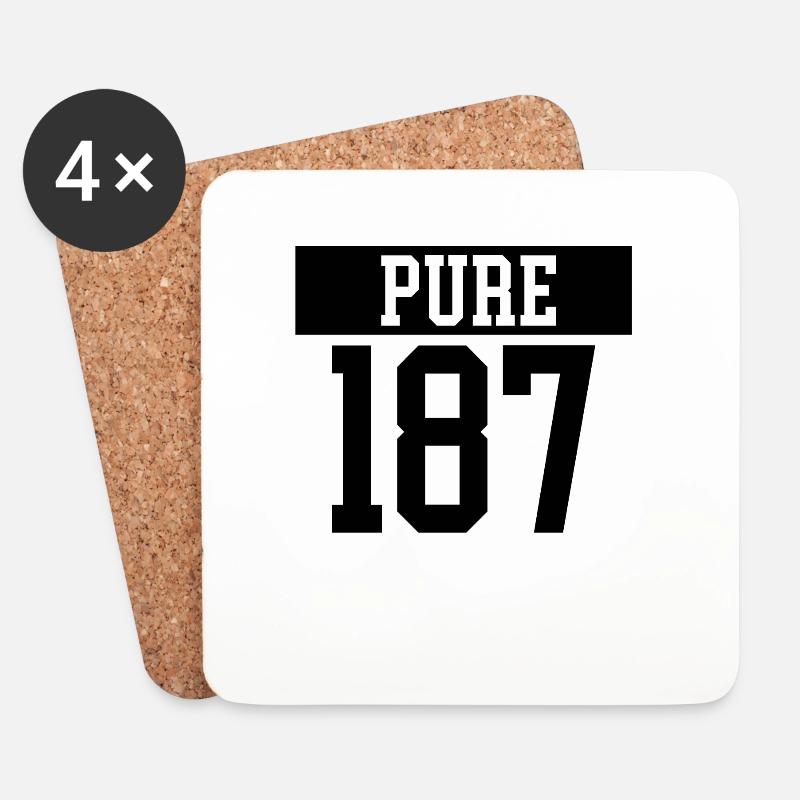 pure 187 - Untersetzer (4er-Set) - Weiß