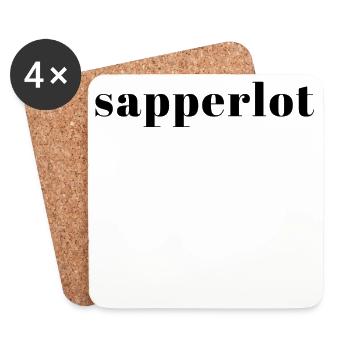 ★ sapperlot ★ - Untersetzer (4er-Set) - Weiß - Vorne