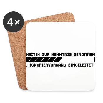 KRITIK - Untersetzer (4er-Set) - Weiß - Vorne