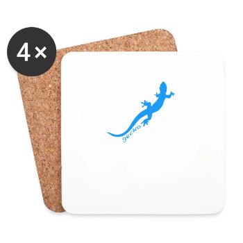 Gecko - Untersetzer (4er-Set) - Weiß - Vorne