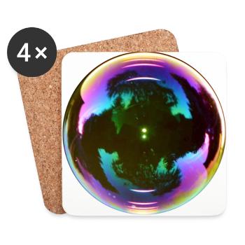 bubble - Coasters (set of 4) - white - Front