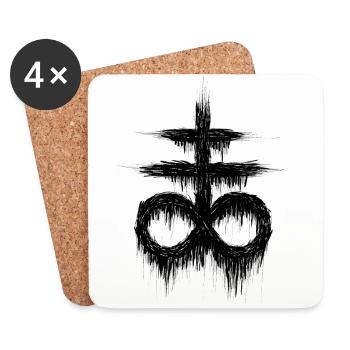 Leviathankreuz - Coasters (set of 4) - white - Front
