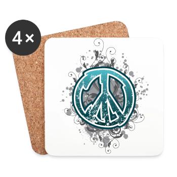 Peace de - Untersetzer (4er-Set) - Weiß - Vorne