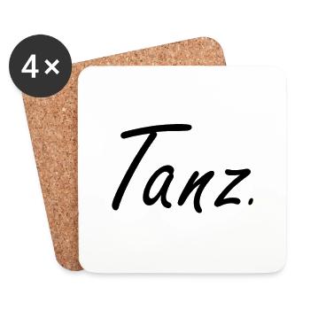 Tanz. - Für alle Tänzer. - Untersetzer (4er-Set) - Weiß - Vorne