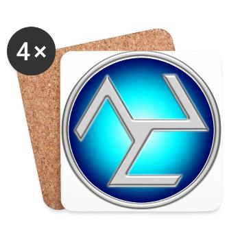 Antahkarana Symbol Yoga Reiki Meditation Zen Om 3D - Untersetzer (4er-Set) - Weiß - Vorne