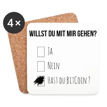 Will you go out with me? - Coasters (set of 4) - white - Front