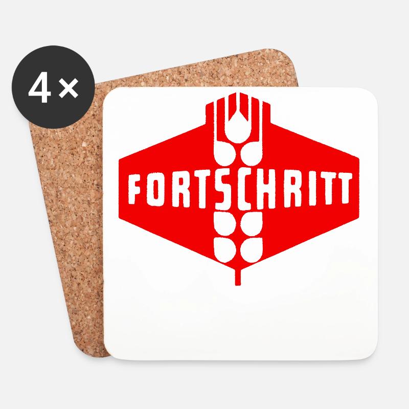 Fortschritt - Untersetzer (4er-Set) - Weiß