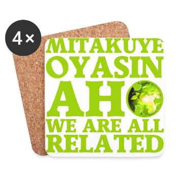 Mitakuye Oyasin - Untersetzer (4er-Set) - Weiß - Vorne