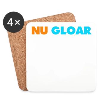 NU GLOAR Saxony funny gift home - Coasters (set of 4) - white - Front