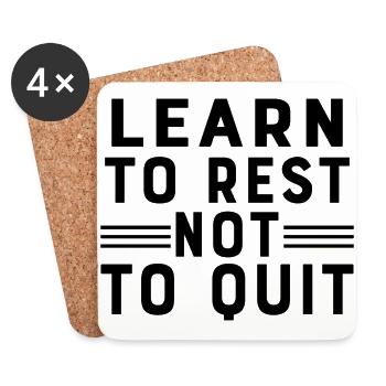 Do not give up - Coasters (set of 4) - white - Front