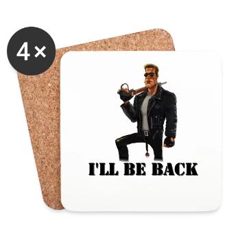 I'll be back - Coasters (set of 4) - white - Front
