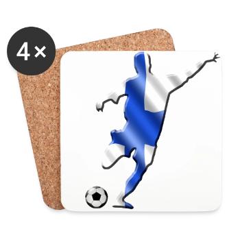 Finnland - Untersetzer (4er-Set) - Weiß - Vorne