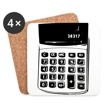 Calculator Nostalgia - Coasters (set of 4) - white - Front