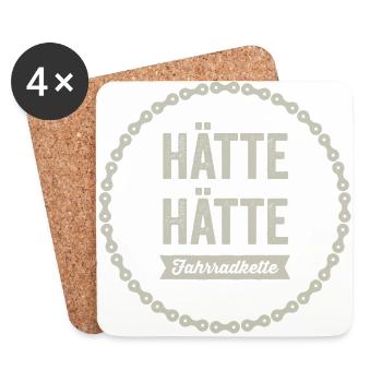 Hätte Hätte Fahrrad kette - Untersetzer (4er-Set) - Weiß - Vorne