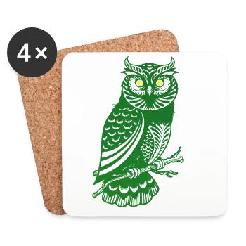 Waldeule - Dessous de verre (lot de 4) - blanc - Devant