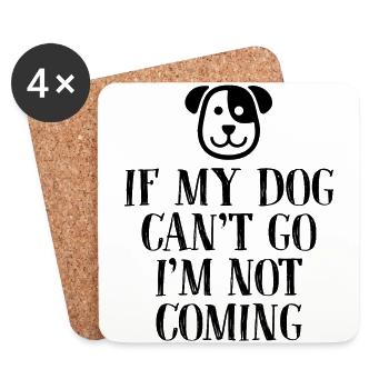 Dog Dog Love - Coasters (set of 4) - white - Front