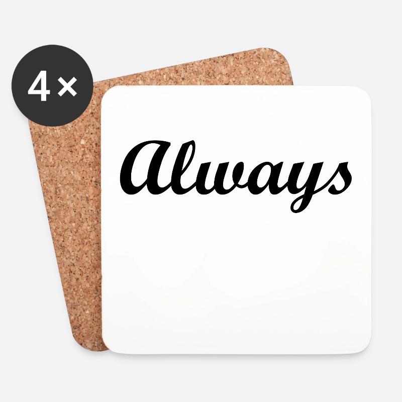 always - Untersetzer (4er-Set) - Weiß