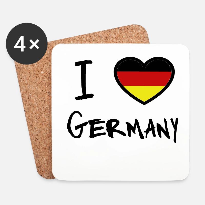 Germany - Untersetzer (4er-Set) - Weiß