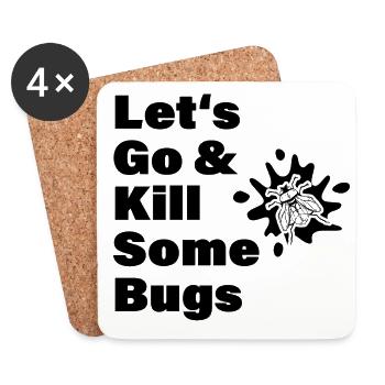 Motorcycle Motorcyclist Biker Full Throttle - Coasters (set of 4) - white - Front