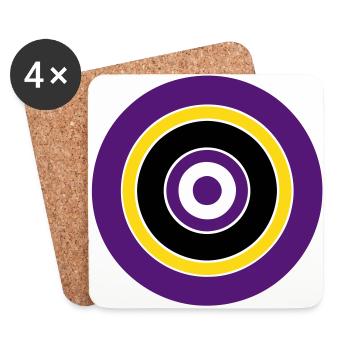 Circles - Untersetzer (4er-Set) - Weiß - Vorne