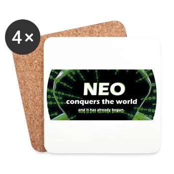 Neo - Dessous de verre (lot de 4) - blanc - Devant
