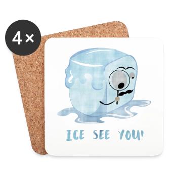 Ice see you! - Coasters (set of 4) - white - Front