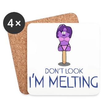 Don't look I'm melting - Untersetzer (4er-Set) - Weiß - Vorne