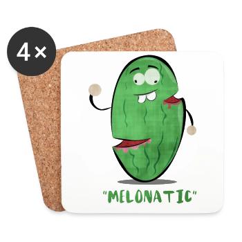 Melonatic - Untersetzer (4er-Set) - Weiß - Vorne