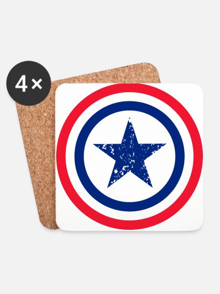 Star France - Coasters (set of 4) - white