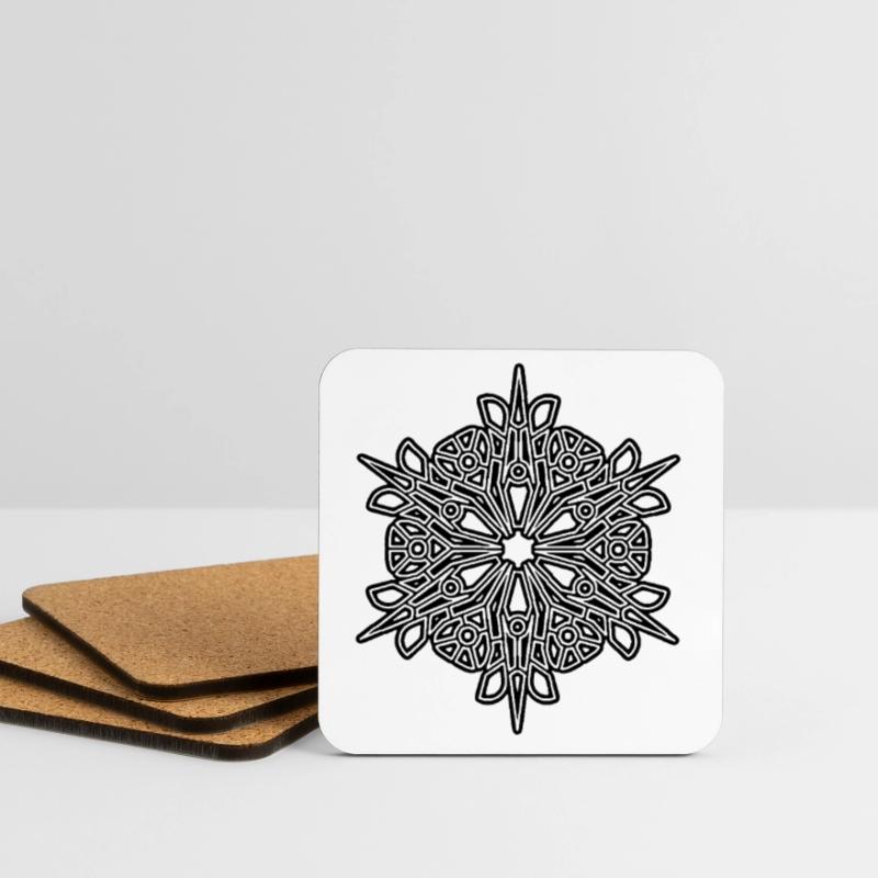 RF319BLACKUK Coasters (set of 4)