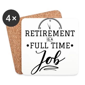 Pension - Dessous de verre (lot de 4) - blanc - Devant