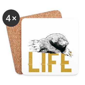 Mole life - Coasters (set of 4) - white - Front