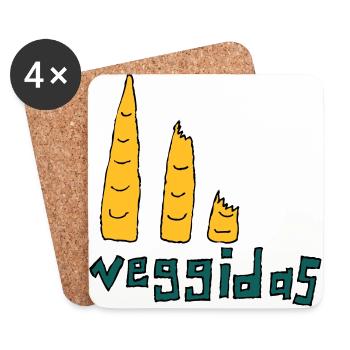 Veggidas - Untersetzer (4er-Set) - Weiß - Vorne