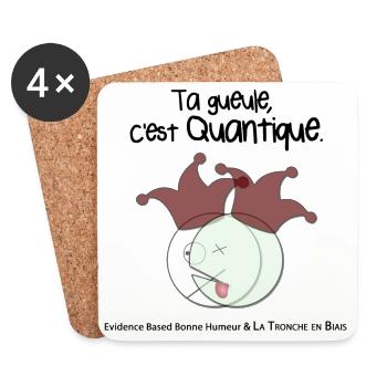 Shut up, it's quantum. - Coasters (set of 4) - white - Front