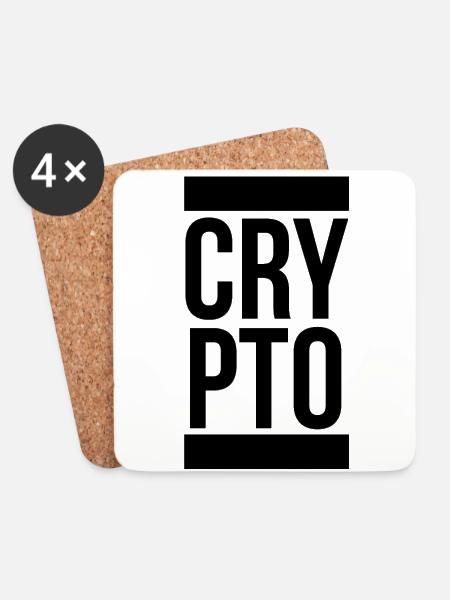 Crypto Currency Hodler Blockchain crypto gift - Coasters (set of 4) - white