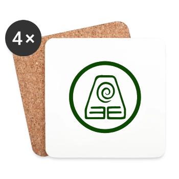 Earth Earth Nation Gift Idea - Coasters (set of 4) - white - Front