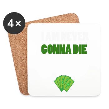 Geld -Money - Untersetzer (4er-Set) - Weiß - Vorne