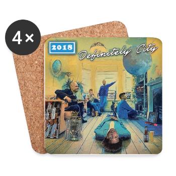 Manchester City parody - Definitely City - Coasters (set of 4) - white - Front