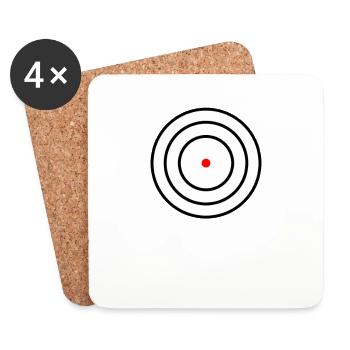 target - Coasters (set of 4) - white - Front
