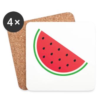 watermelon - Coasters (set of 4) - white - Front