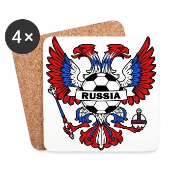 Russie - Dessous de verre (lot de 4) - blanc - Devant