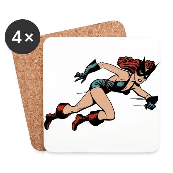 Hero - Coasters (set of 4) - white - Front