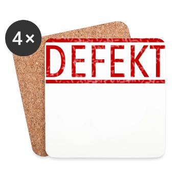 MALFUNCTION - Coasters (set of 4) - white - Front