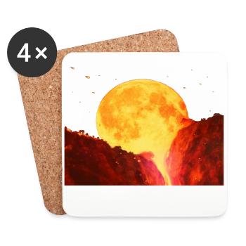 Armageddon World's End T-Shirt Design Gift - Coasters (set of 4) - white - Front