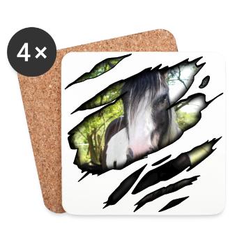 Bricoler en moi - Dessous de verre (lot de 4) - blanc - Devant