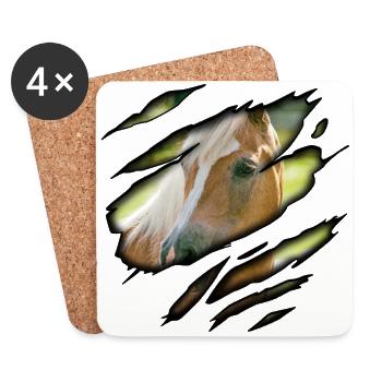 Haflinger in me - Coasters (set of 4) - white - Front